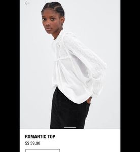Zara Embroidery Top