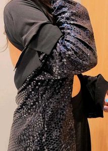 Sparkly Blue Sequin Blazer