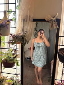 Cute Floral Smocked Mini Dress