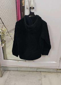 Black Fleece Hoodie Jacket