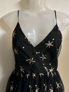 Starry Night Black Mini Dress