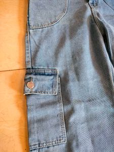 Light Wash Wide Leg Cargo Jeans 🪐🦢💌🕊️🐚🦪