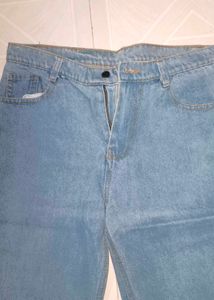 Classic Light Wash Wide Leg Jeans