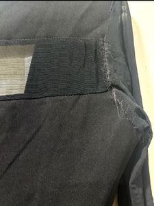 Chic Black Mesh Panel Dress