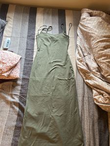 cotton basic bodycon maxi dress