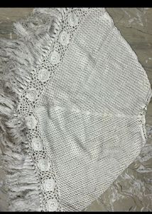 Boho Crochet Fringe Poncho