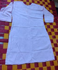 Pretty Pink Embroidered Kurta Set
