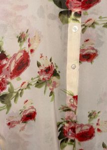 Floral Print Sheer Shirt
