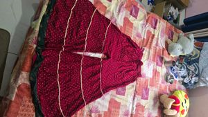 Maroon Printed Palazzo Pants