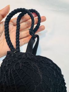 Black Lace Bralette Top