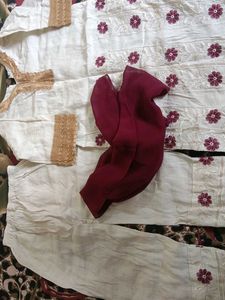 Elegant Embroidered 3 pis Kurta Set