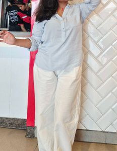 linen white pants🫶🏻🤍