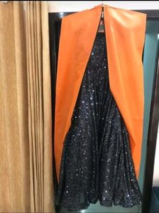 Gorgeous Charcoal Grey Wedding Wear Gown.