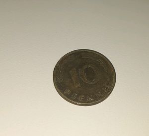 Coin 10 Pfennig coin from Germany, Bundesrepublik Deutschland, dated 1978.1978 10 Pfennig - Copper - Germany - Coin
