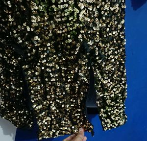 Sequin  party wear golden Tops for women