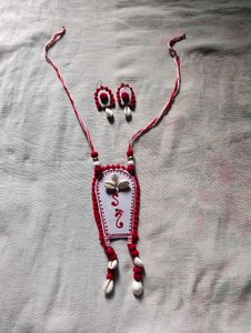 Handmade Ethnic Necklace &amp; Earrings Set