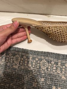 Sparkling Embellished Heeled Mules