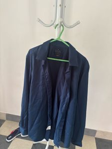 Men's Navy Blue Casual Shirt Louis phiippe