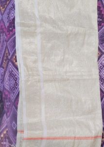 Elegant Cream Jacquard shawl