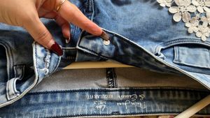 Cute Lace Trimmed Denim Shorts
