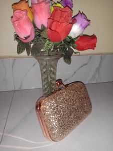 Shinny Golden Clutch
