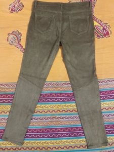 Dark Mustard  Skinny Velvet Pants