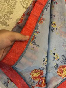 floral printed saree