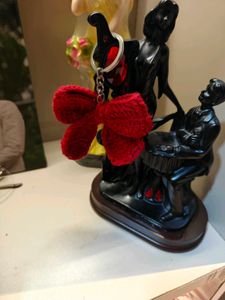 Crochet Bow Keychain