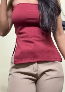 Maroon Tube Top