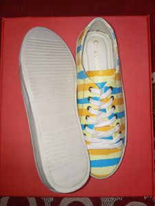 CLOG LONDON men's yellow &amp; turquoise blue