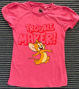 Kids Tshirt for girls | Pink Jerry "Trouble Maker"
