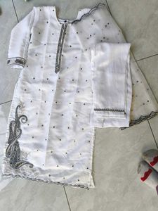 Elegant White Kurta Set