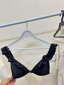 Ruffle Trim Bikini Top