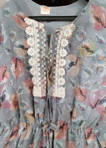 Bohemian Floral Kaftan Gown