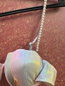 Iridescent Rainbow Bikini Top