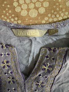 Light Purple Printed Kurta