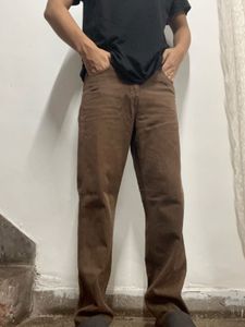 Brown Straight Leg Jeans(unisex)