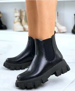 Chunky Black Chelsea Boots