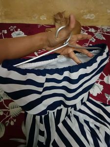Striped Strapless Dress