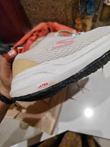 Women's White &amp; Yellow Sneakers
