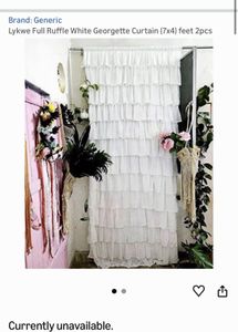 Ruffled Tier curtains