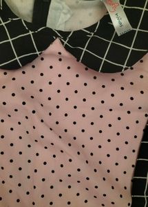 Black Pink Dress For Girls