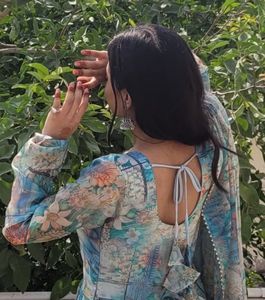 Floral Print Anarkali Kurta Set