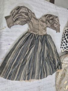 Elegant Striped Party Dress