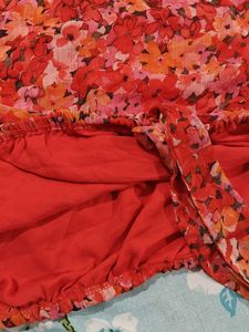 Floral Off The Shoulder Bubble Sleeve top