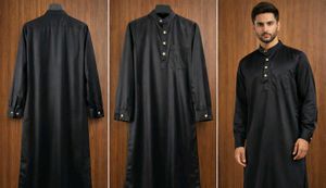 Classic Black Thobe/Kameez