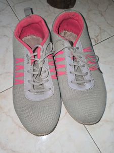 Stylish Grey &amp; Pink Sneakers/ shoes