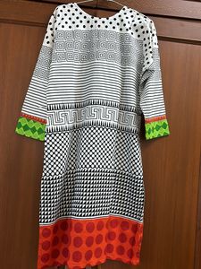 Cotton Women Kurta - Geometric