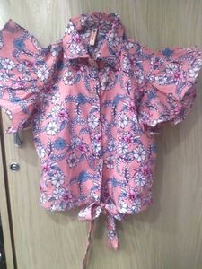 Crop Top Floral Design