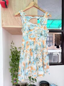Summer Floral Print Mini Dress